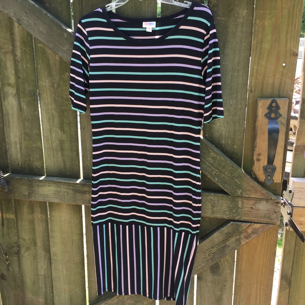 LulaRoe Women’s Julia Dress Stripes